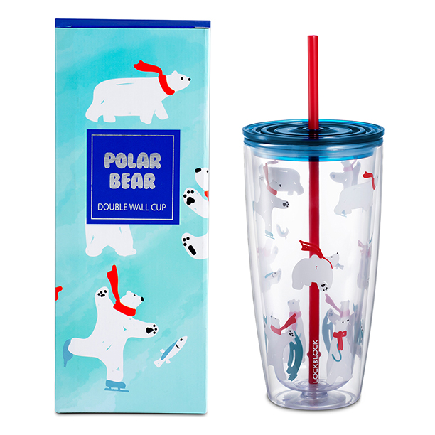 HAP507BLU LY NHỰA CÓ ỐNG HÚT 750ML CN 18, , large image number 2